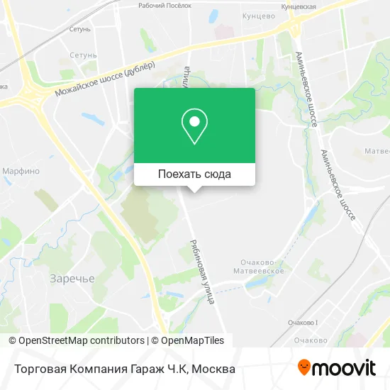 Карта Торговая Компания Гараж Ч.К