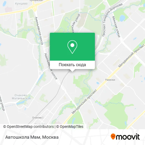 Карта Автошкола Мвм