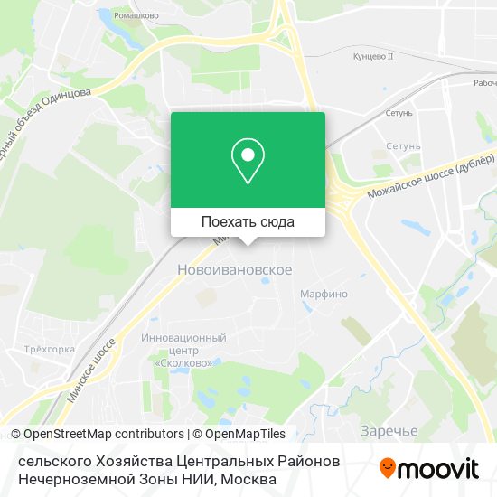 Карта сельского Хозяйства Центральных Районов Нечерноземной Зоны НИИ