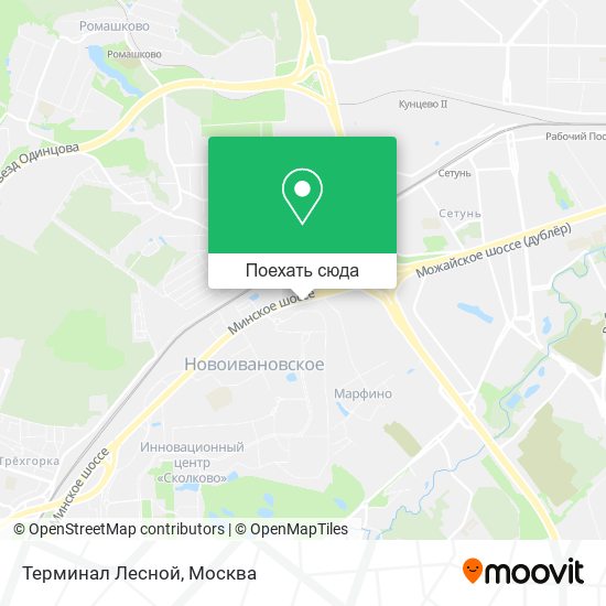 Карта Терминал Лесной