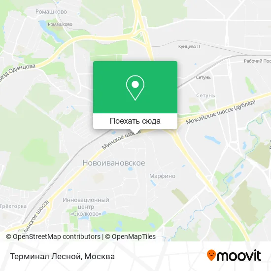 Карта Терминал Лесной