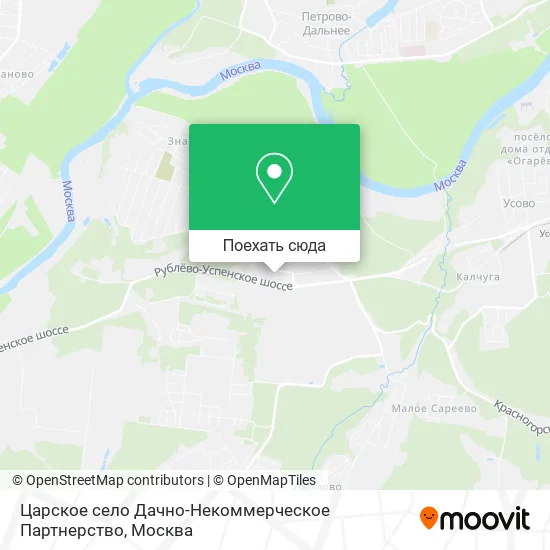 Карта Царское село Дачно-Некоммерческое Партнерство
