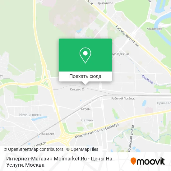Карта Интернет-Магазин Moimarket.Ru - Цены На Услуги