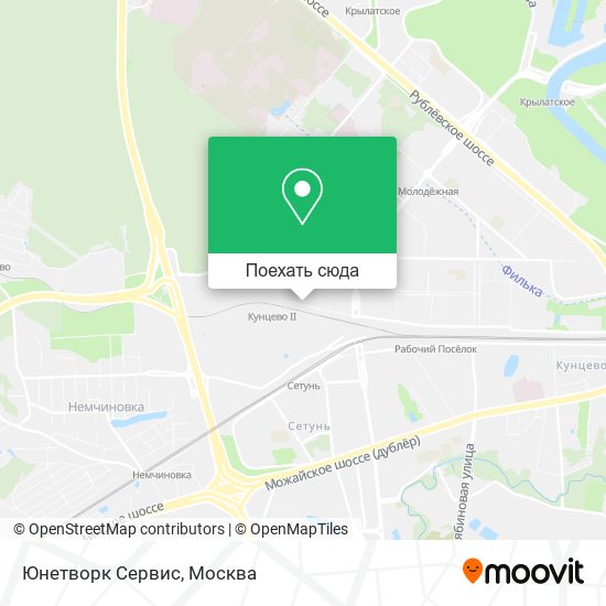 Карта Юнетворк Сервис