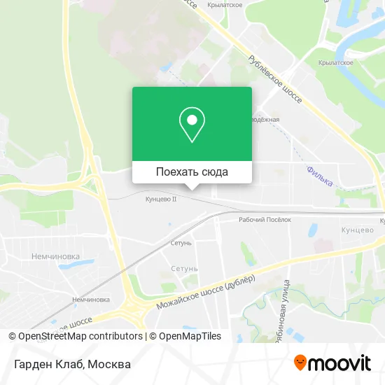 Карта Гарден Клаб