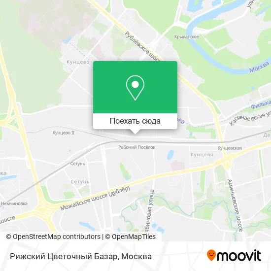 Карта Рижский Цветочный Базар