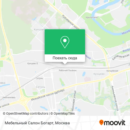 Карта Мебельный Салон Богарт