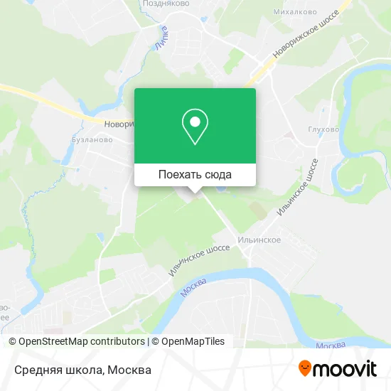 Карта Средняя школа