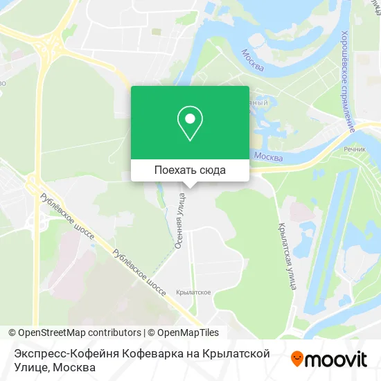 Карта Экспресс-Кофейня Кофеварка на Крылатской Улице