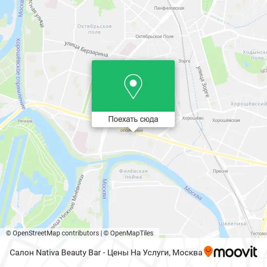 Карта Салон Nativa Beauty Bar - Цены На Услуги