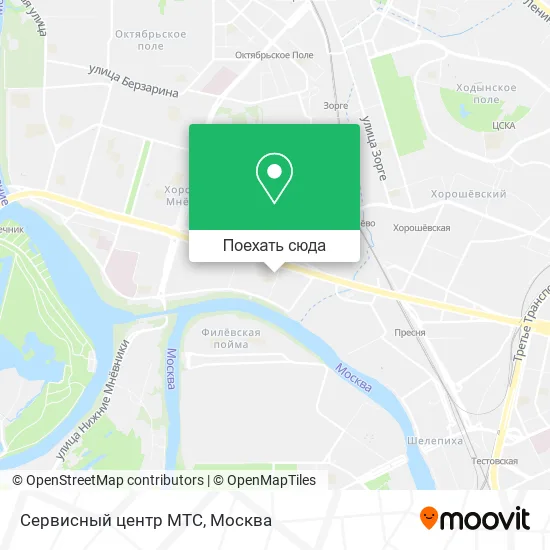 Карта Сервисный центр МТС