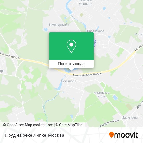 Карта Пруд на реке Липке