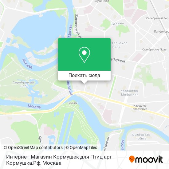 Карта Интернет-Магазин Кормушек для Птиц арт-Кормушка.Рф