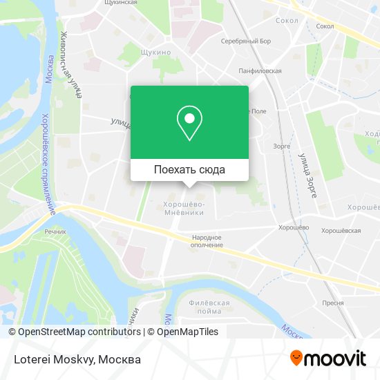 Карта Loterei Moskvy