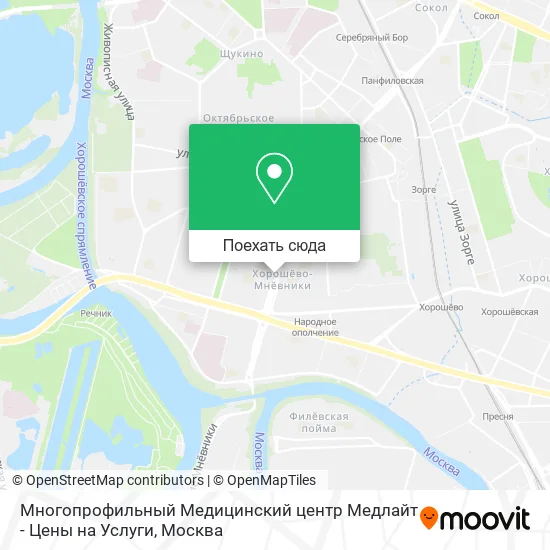 Карта Многопрофильный Медицинский центр Медлайт - Цены на Услуги