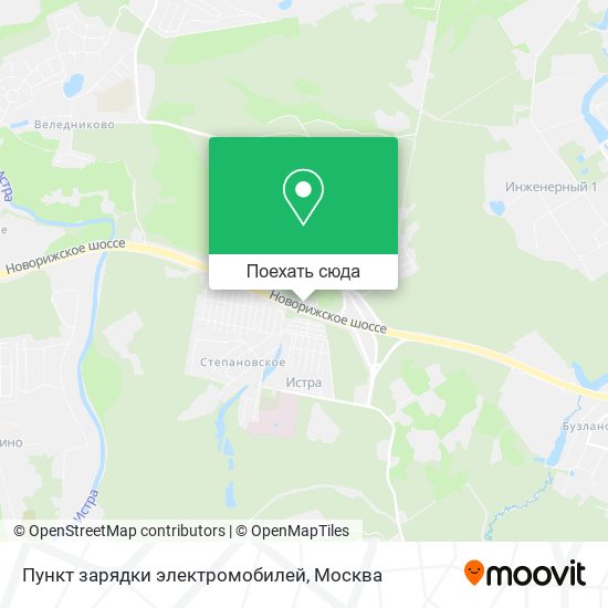 Карта Пункт зарядки электромобилей