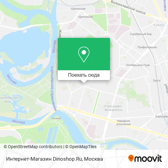 Карта Интернет-Магазин Dinoshop.Ru