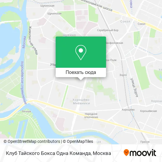 Карта Клуб Тайского Бокса Одна Команда
