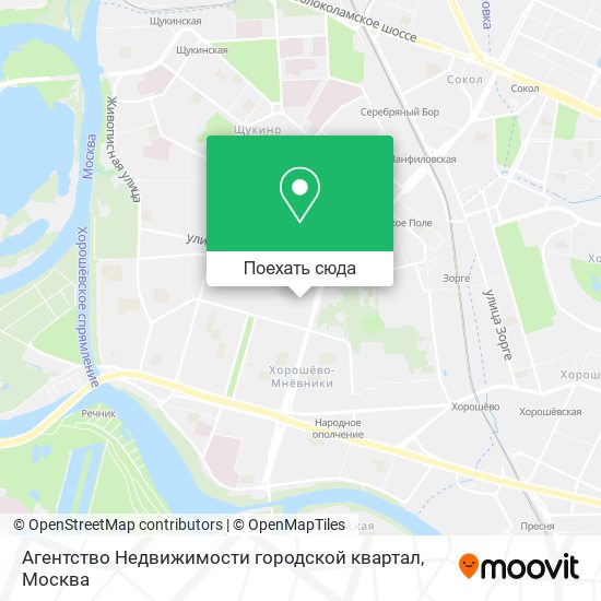 Карта Агентство Недвижимости городской квартал