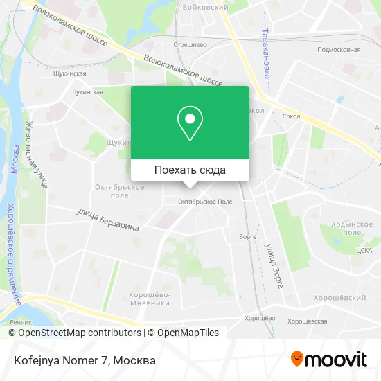 Карта Kofejnya Nomer 7