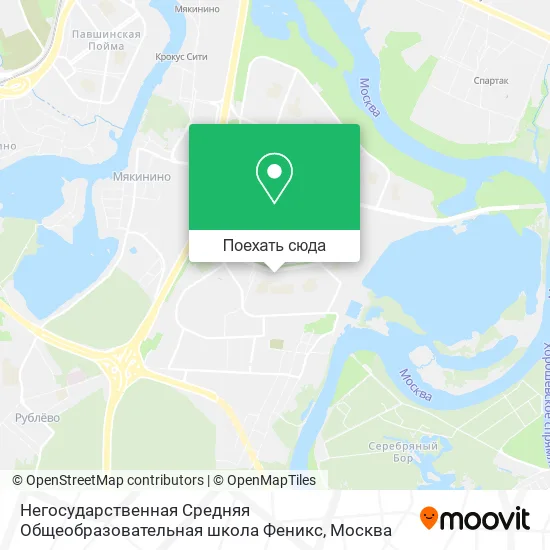 Карта Негосударственная Средняя Общеобразовательная школа Феникс