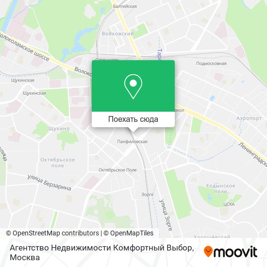 Карта Агентство Недвижимости Комфортный Выбор