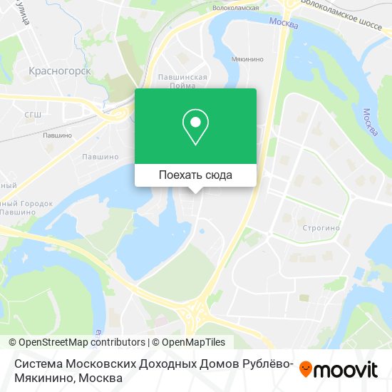 Карта Система Московских Доходных Домов Рублёво-Мякинино