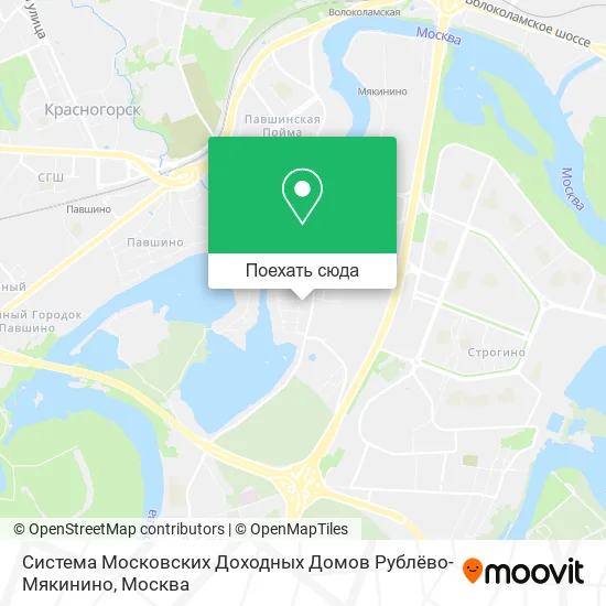 Карта Система Московских Доходных Домов Рублёво-Мякинино