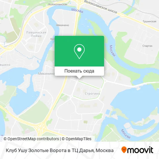 Карта Клуб Ушу Золотые Ворота в ТЦ Дарья