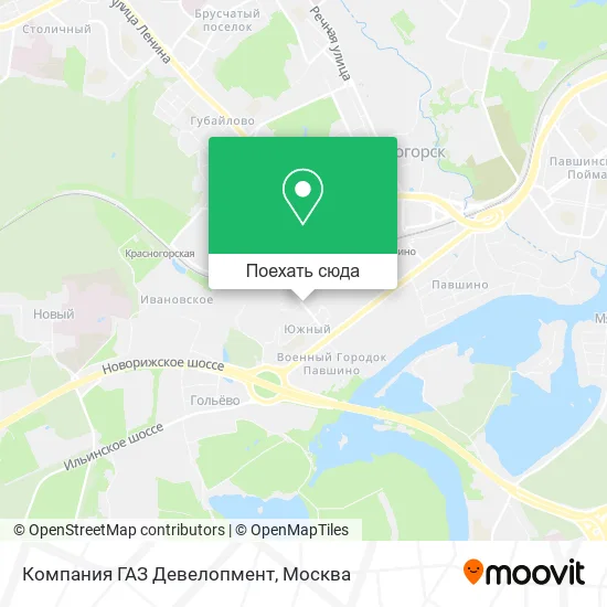 Карта Компания ГАЗ Девелопмент