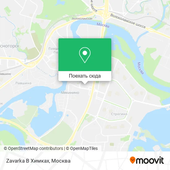 Карта Zavarka В Химках
