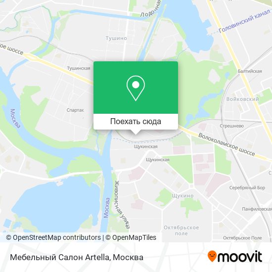Карта Мебельный Салон Artella