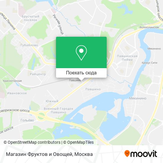 Карта Магазин Фруктов и Овощей