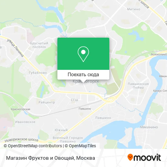 Карта Магазин Фруктов и Овощей
