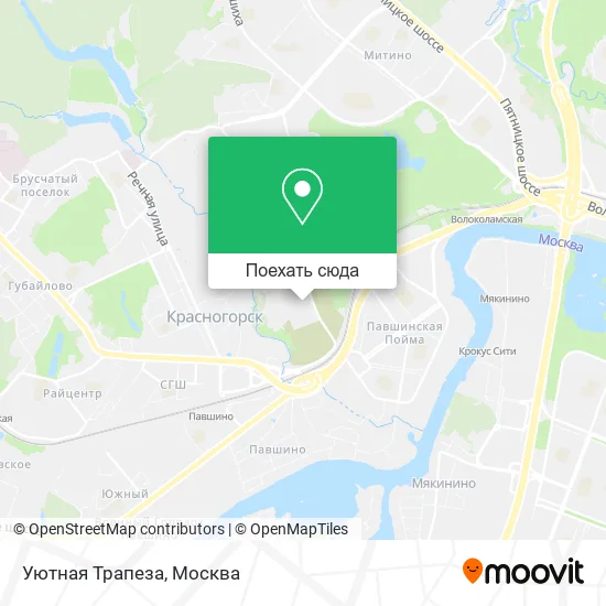 Карта Уютная Трапеза