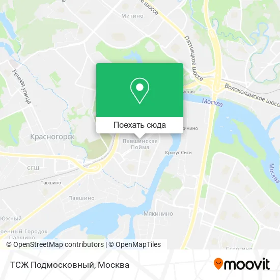 Карта ТСЖ Подмосковный