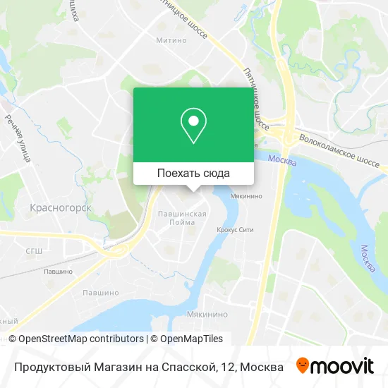 Карта Продуктовый Магазин на Спасской, 12