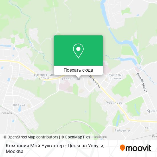 Карта Компания Мой Бухгалтер - Цены на Услуги