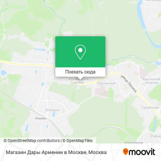 Карта Магазин Дары Армении в Москве