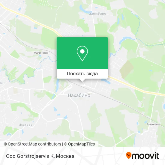 Карта Ooo Gorstrojservis K