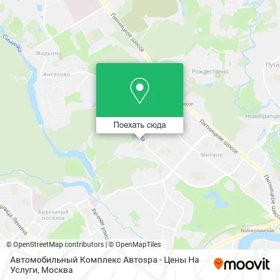 Карта Автомобильный Комплекс Автоspa - Цены На Услуги