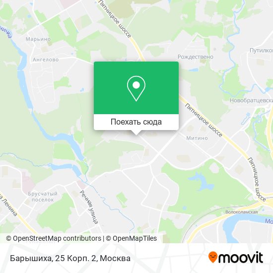 Карта Барышиха, 25 Корп. 2