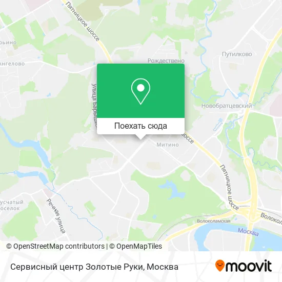 Карта Сервисный центр Золотые Руки