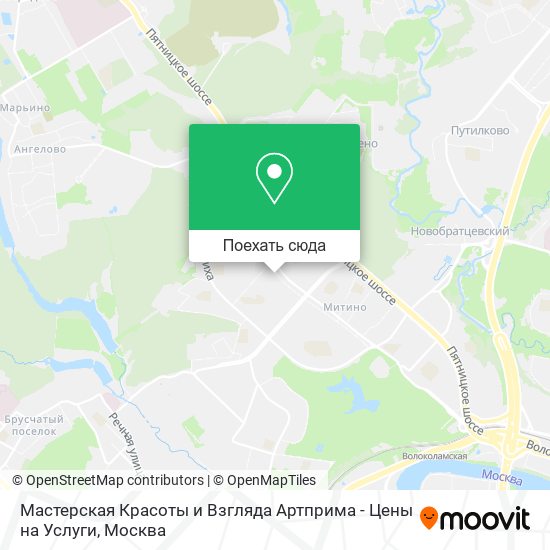 Карта Мастерская Красоты и Взгляда Артприма - Цены на Услуги