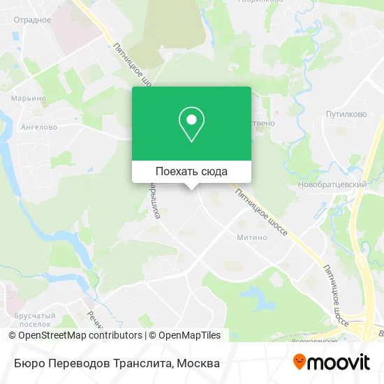 Карта Бюро Переводов Транслита
