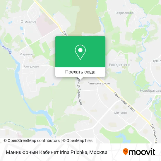 Карта Маникюрный Кабинет Irina Ptichka