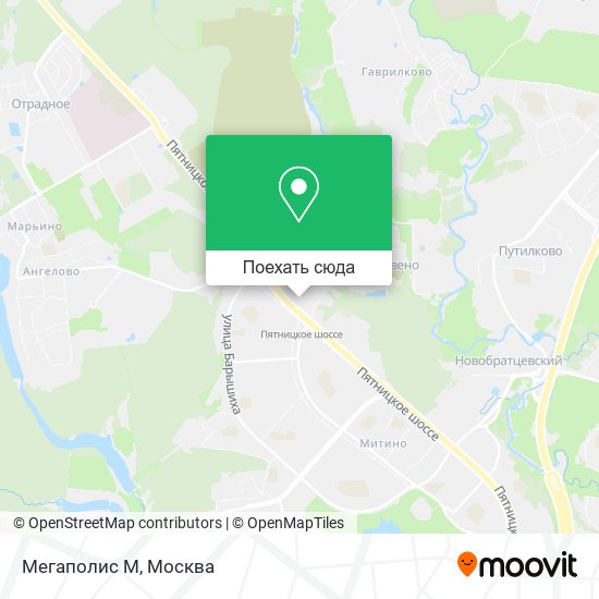Карта Мегаполис М
