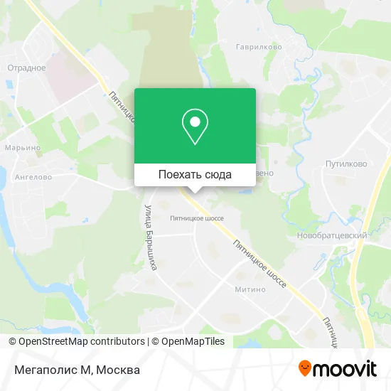 Карта Мегаполис М