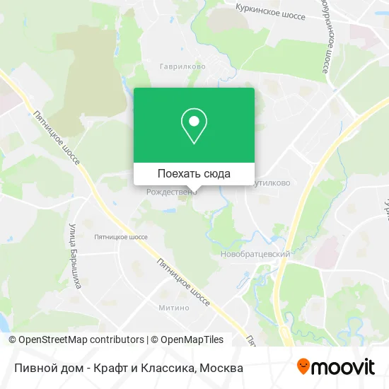 Карта Пивной дом - Крафт и Классика