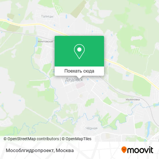 Карта Мособлгидропроект